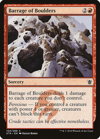 Barrage of Boulders [Khans of Tarkir] | Cracking-Singles