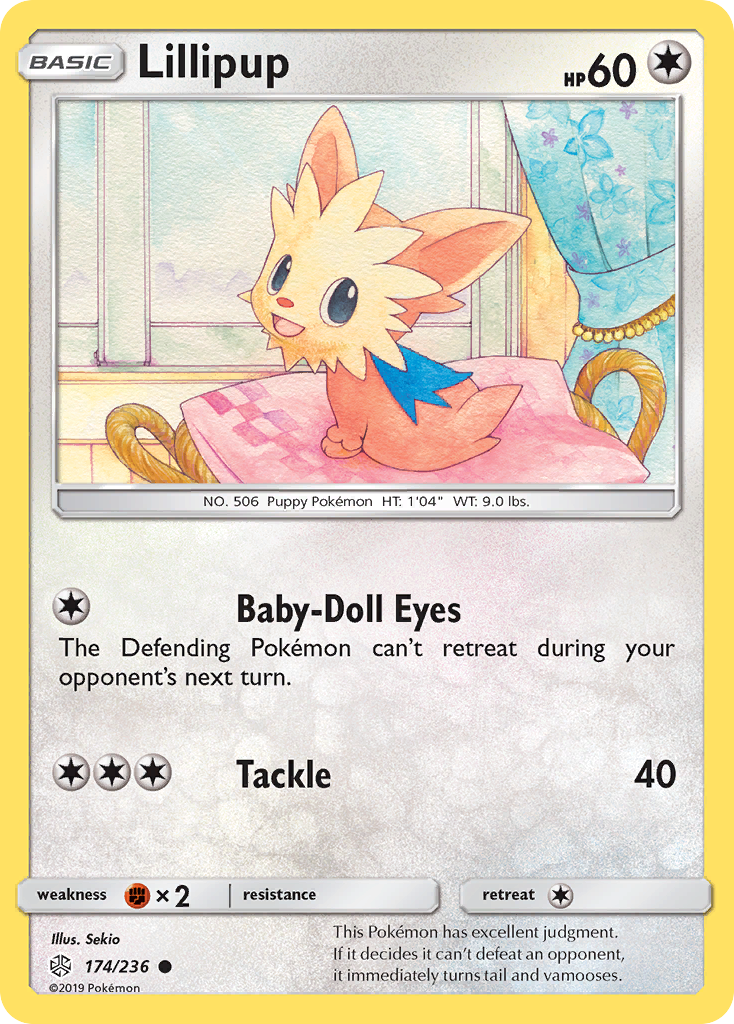 Lillipup (174/236) [Sun & Moon: Cosmic Eclipse] | Cracking-Singles