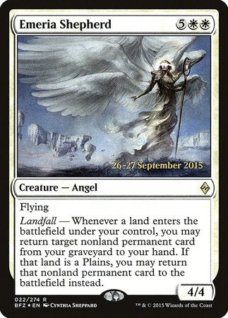 Emeria Shepherd [Battle for Zendikar Prerelease Promos] | Cracking-Singles