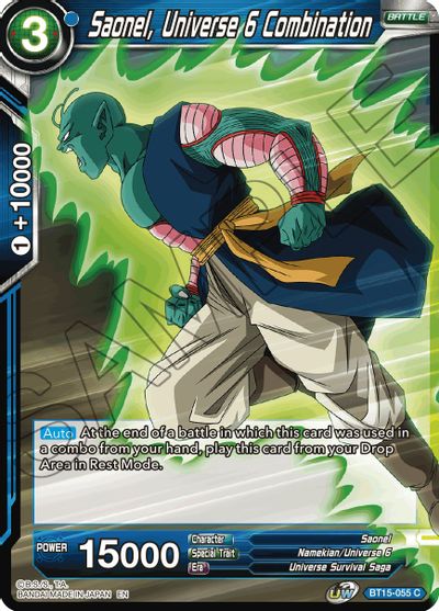 Saonel, Universe 6 Combination [BT15-055] | Cracking-Singles