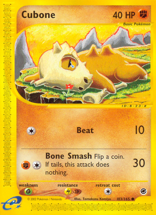 Cubone (103/165) [Expedition: Base Set] | Cracking-Singles