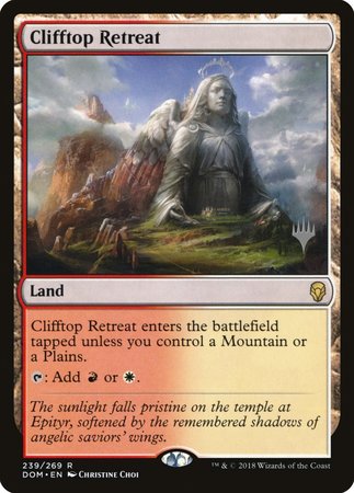 Clifftop Retreat [Dominaria Promos] | Cracking-Singles