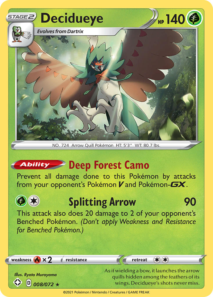 Decidueye (008/072) [Sword & Shield: Shining Fates] | Cracking-Singles