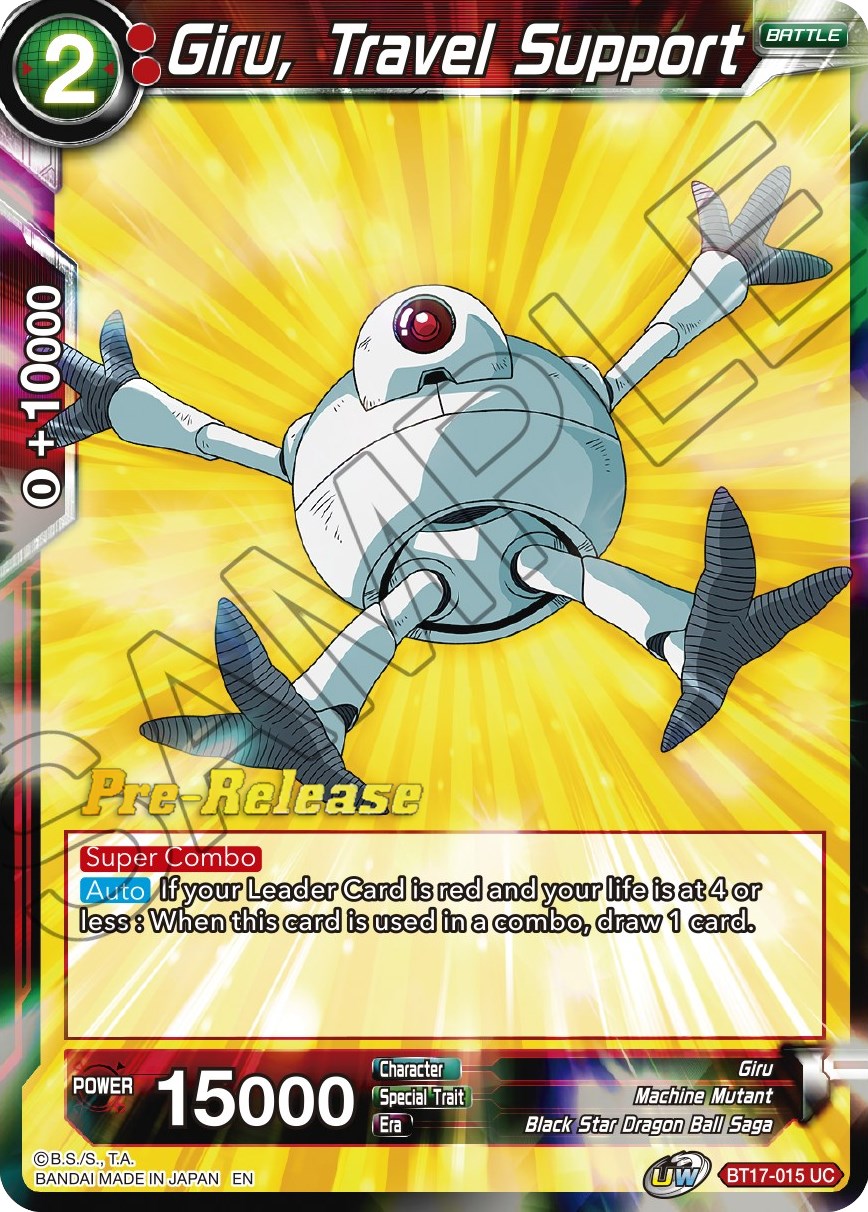 Giru, Travel Support (BT17-015) [Ultimate Squad Prerelease Promos] | Cracking-Singles