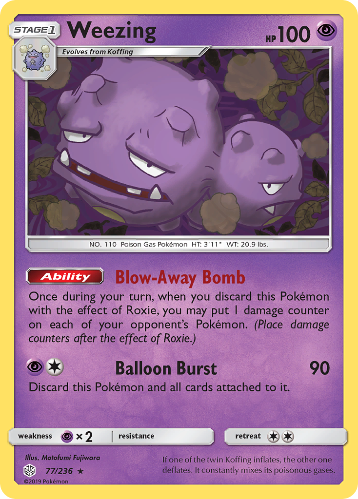 Weezing (77/236) [Sun & Moon: Cosmic Eclipse] | Cracking-Singles