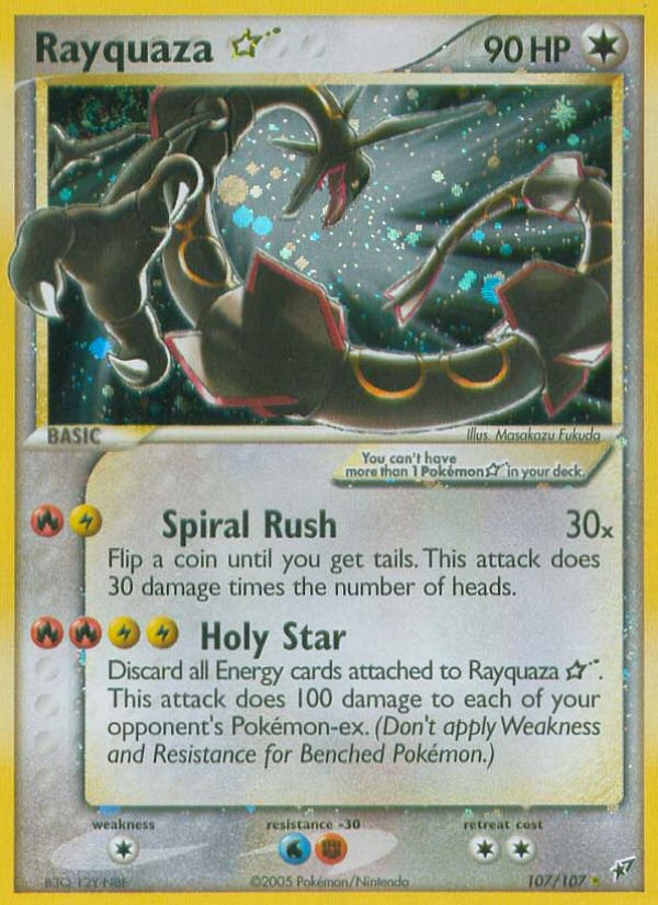 Rayquaza Star (107/107) [EX: Deoxys] | Cracking-Singles