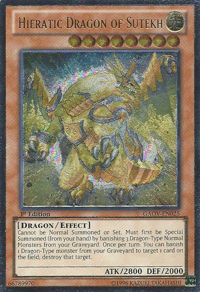 Hieratic Dragon of Sutekh [GAOV-EN025] Ultimate Rare | Cracking-Singles