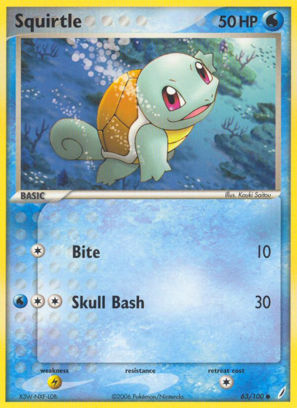 Squirtle (63/100) [EX: Crystal Guardians] | Cracking-Singles