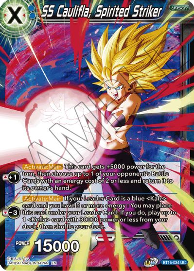 SS Caulifla, Spirited Striker [BT15-034] | Cracking-Singles