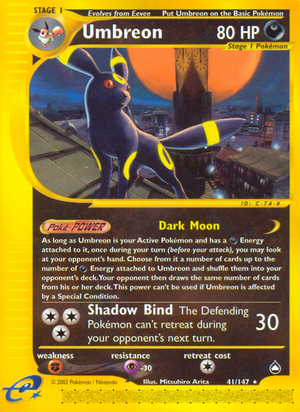 Umbreon (41/147) [Aquapolis] | Cracking-Singles