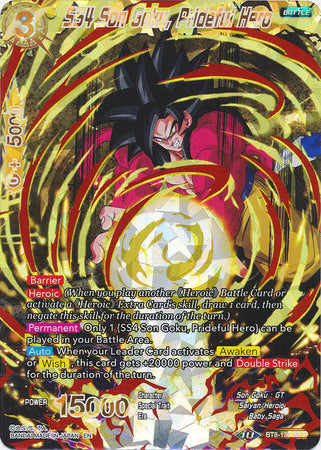 SS4 Son Goku, Prideful Hero [BT8-131] | Cracking-Singles