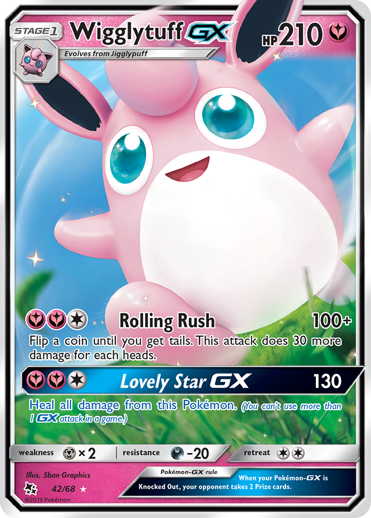 Wigglytuff GX (42/68) [Sun & Moon: Hidden Fates] | Cracking-Singles