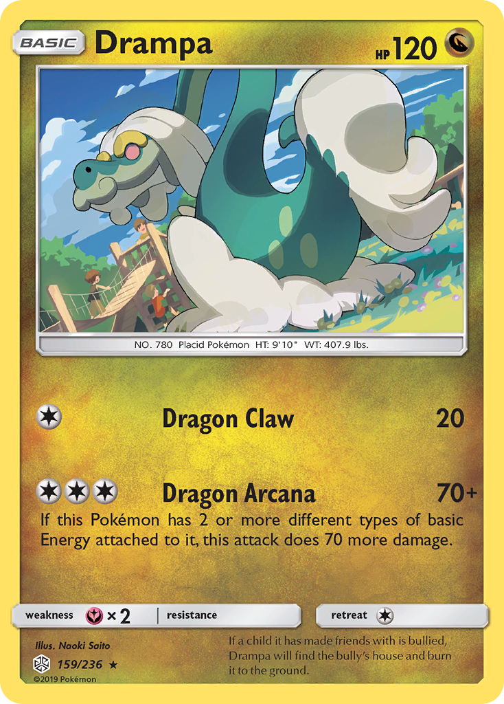 Drampa (159/236) [Sun & Moon: Cosmic Eclipse] | Cracking-Singles