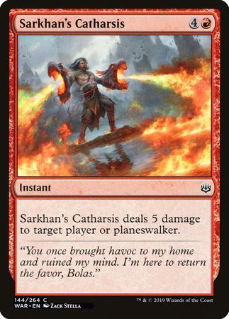 Sarkhan's Catharsis [War of the Spark] | Cracking-Singles