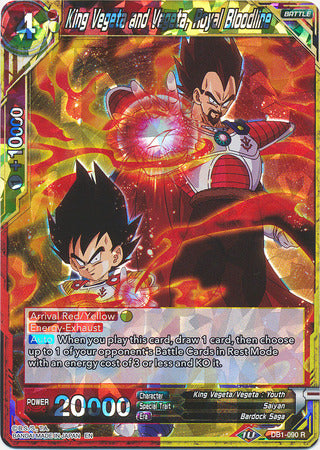 King Vegeta and Vegeta, Royal Bloodline (DB1-090) [Dragon Brawl] | Cracking-Singles