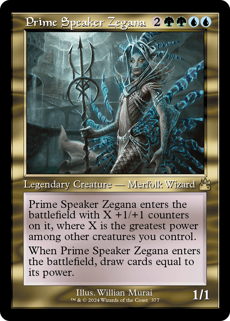 Prime Speaker Zegana (Retro Frame) [Ravnica Remastered] | Cracking-Singles