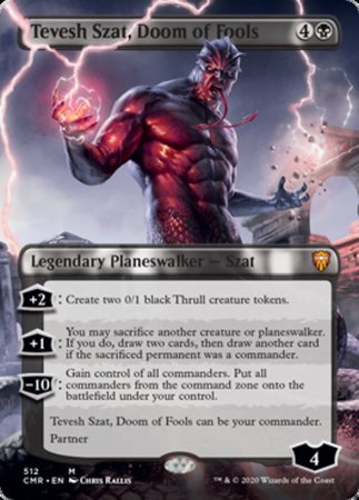 Tevesh Szat, Doom of Fools (Extended Art) [Commander Legends] | Cracking-Singles