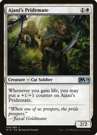 Ajani's Pridemate [Core Set 2019] | Cracking-Singles