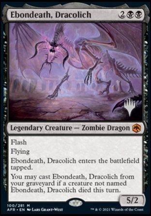 Ebondeath, Dracolich (Promo Pack) [Dungeons & Dragons: Adventures in the Forgotten Realms Promos] | Cracking-Singles