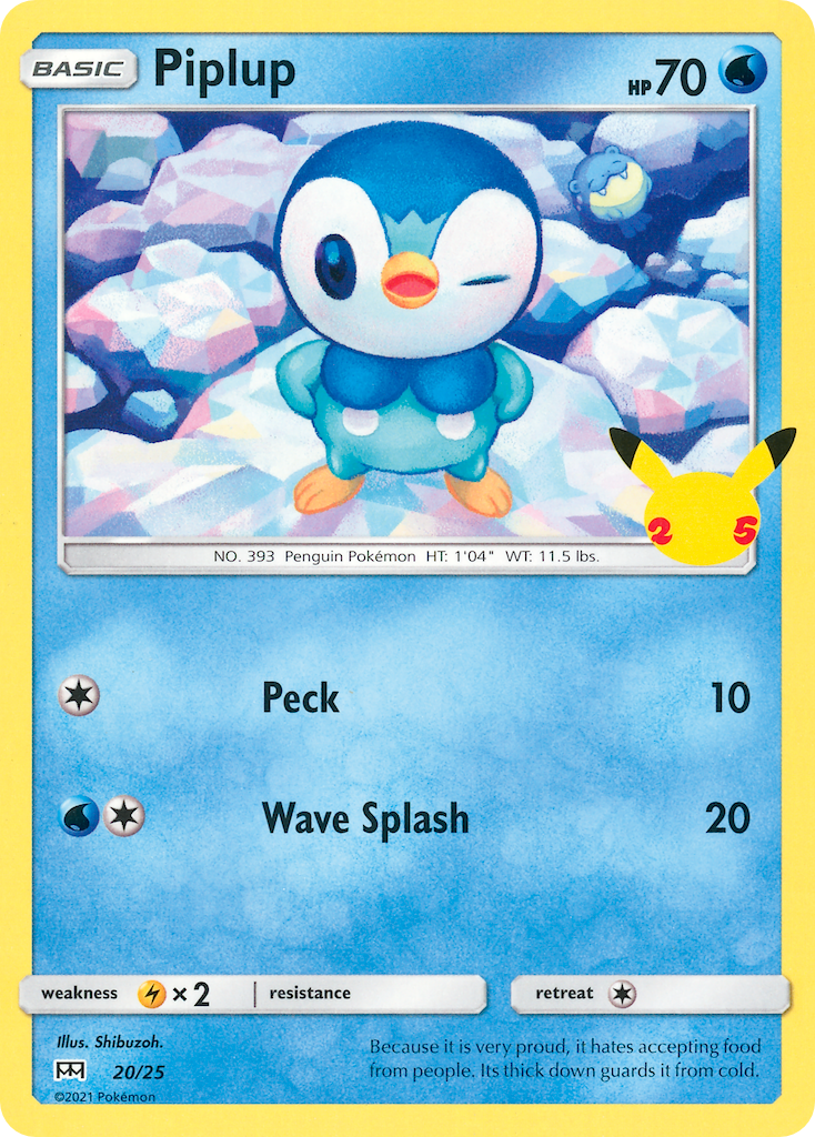 Piplup (20/25) [McDonald's 25th Anniversary] | Cracking-Singles