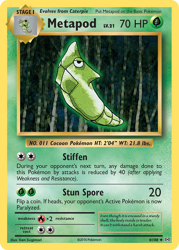 Metapod (4/108) [XY: Evolutions] | Cracking-Singles