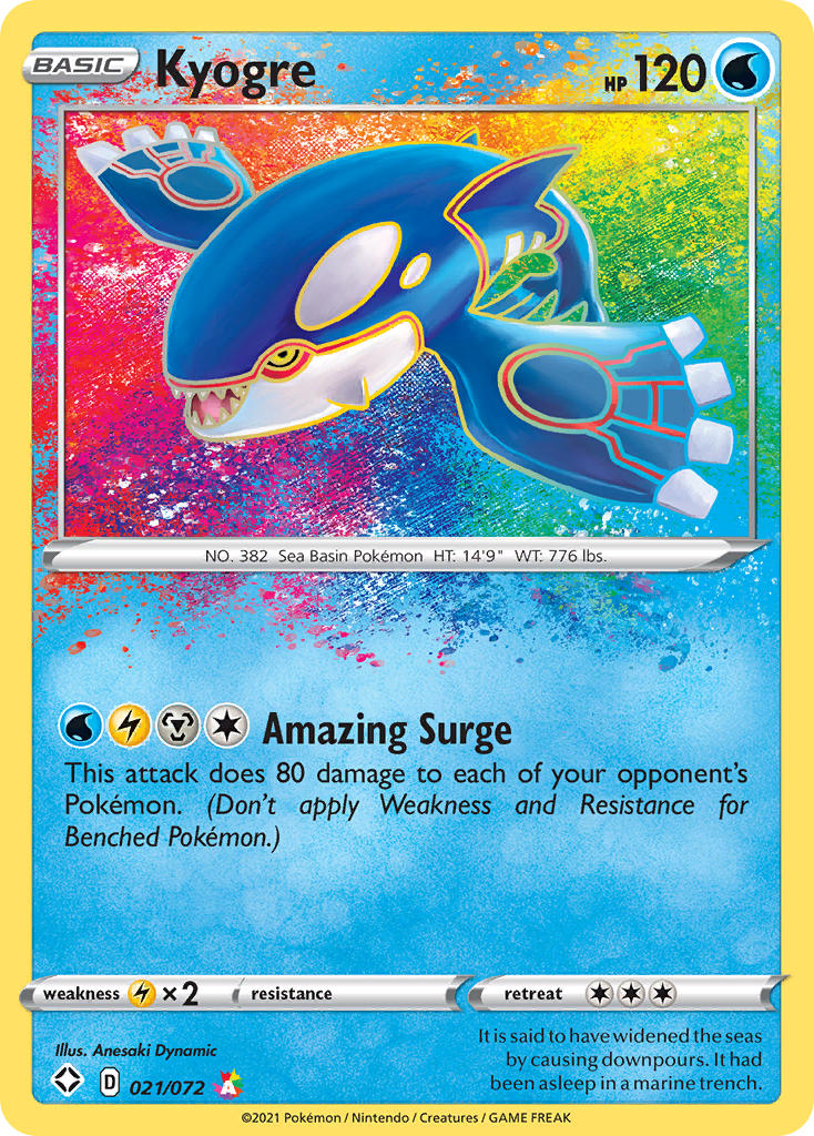 Kyogre (021/072) [Sword & Shield: Shining Fates] | Cracking-Singles