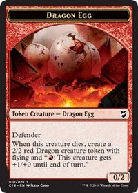 Dragon Egg // Dragon Double-sided Token [Commander 2018 Tokens] | Cracking-Singles