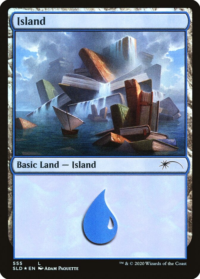 Island (Well Read) (555) [Secret Lair Drop Promos] | Cracking-Singles