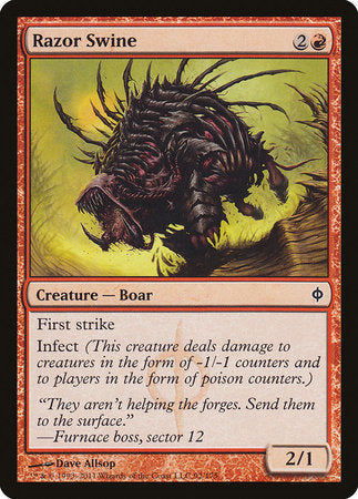 Razor Swine [New Phyrexia] | Cracking-Singles