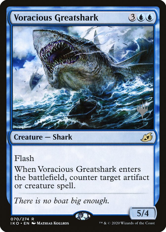 Voracious Greatshark (Promo Pack) [Ikoria: Lair of Behemoths Promos] | Cracking-Singles