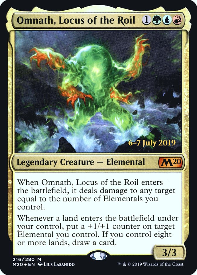 Omnath, Locus of the Roil  [Core Set 2020 Prerelease Promos] | Cracking-Singles