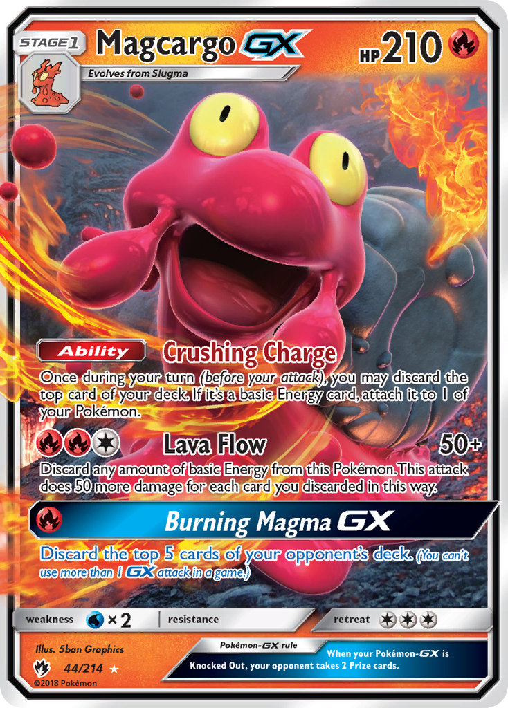 Magcargo GX (44/214) [Sun & Moon: Lost Thunder] | Cracking-Singles