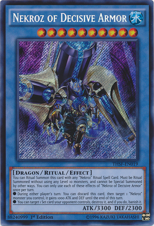 Nekroz of Decisive Armor [THSF-EN019] Secret Rare | Cracking-Singles