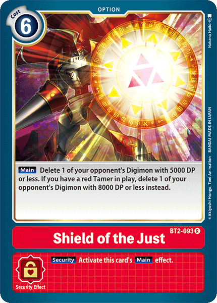 Shield of the Just [BT2-093] [Release Special Booster Ver.1.0] | Cracking-Singles