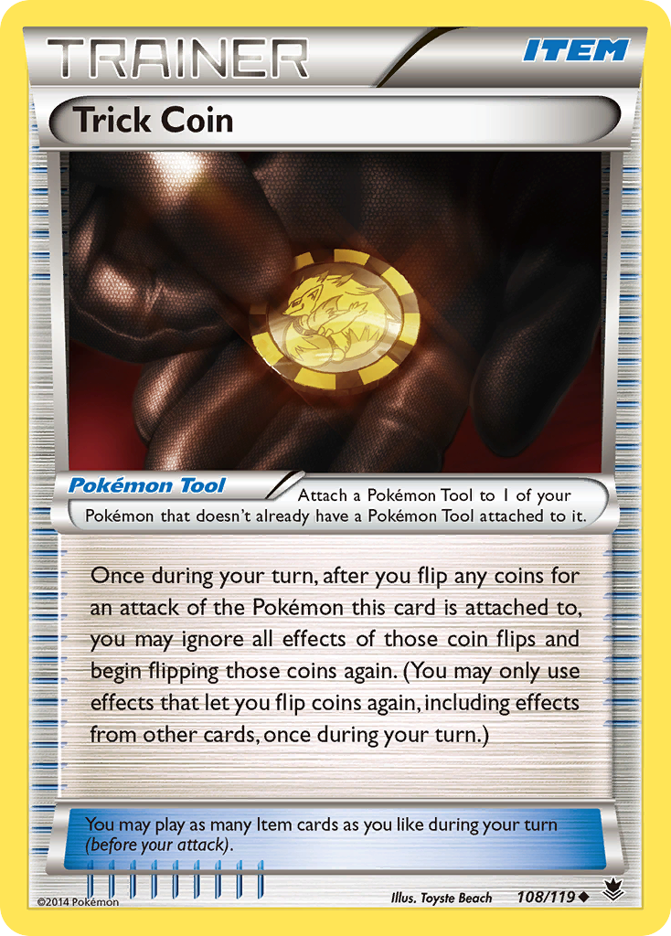 Trick Coin (108/119) [XY: Phantom Forces] | Cracking-Singles