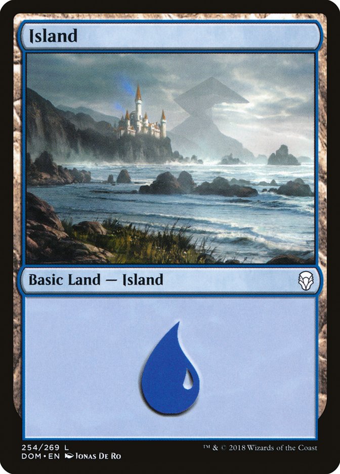 Island (254) [Dominaria] | Cracking-Singles