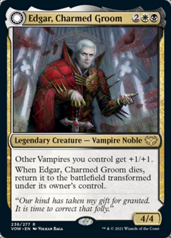 Edgar, Charmed Groom // Edgar Markov's Coffin [Innistrad: Crimson Vow] | Cracking-Singles