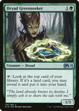 Dryad Greenseeker [Core Set 2019] | Cracking-Singles