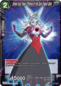 Demon God Towa, Offering of the Dark Dragon Balls (Common) [BT13-139] | Cracking-Singles