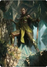 Nissa of Shadowed Boughs 1 Art Card [Zendikar Rising Art Series] | Cracking-Singles