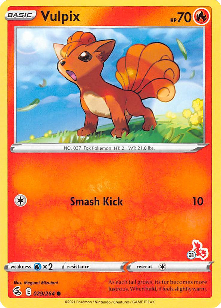 Vulpix (029/264) (Cinderace Stamp #31) [Battle Academy 2022] | Cracking-Singles