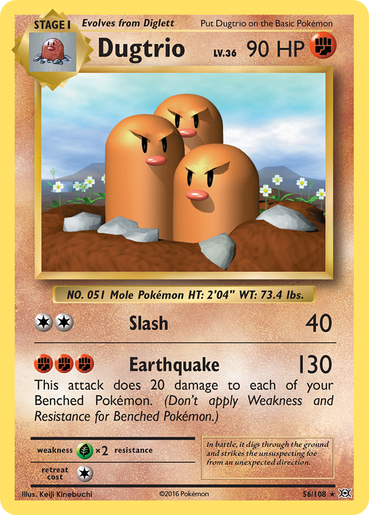 Dugtrio (56/108) [XY: Evolutions] | Cracking-Singles