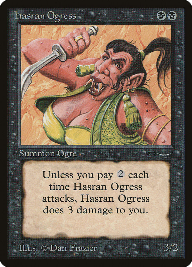 Hasran Ogress (Light Mana Cost) [Arabian Nights] | Cracking-Singles