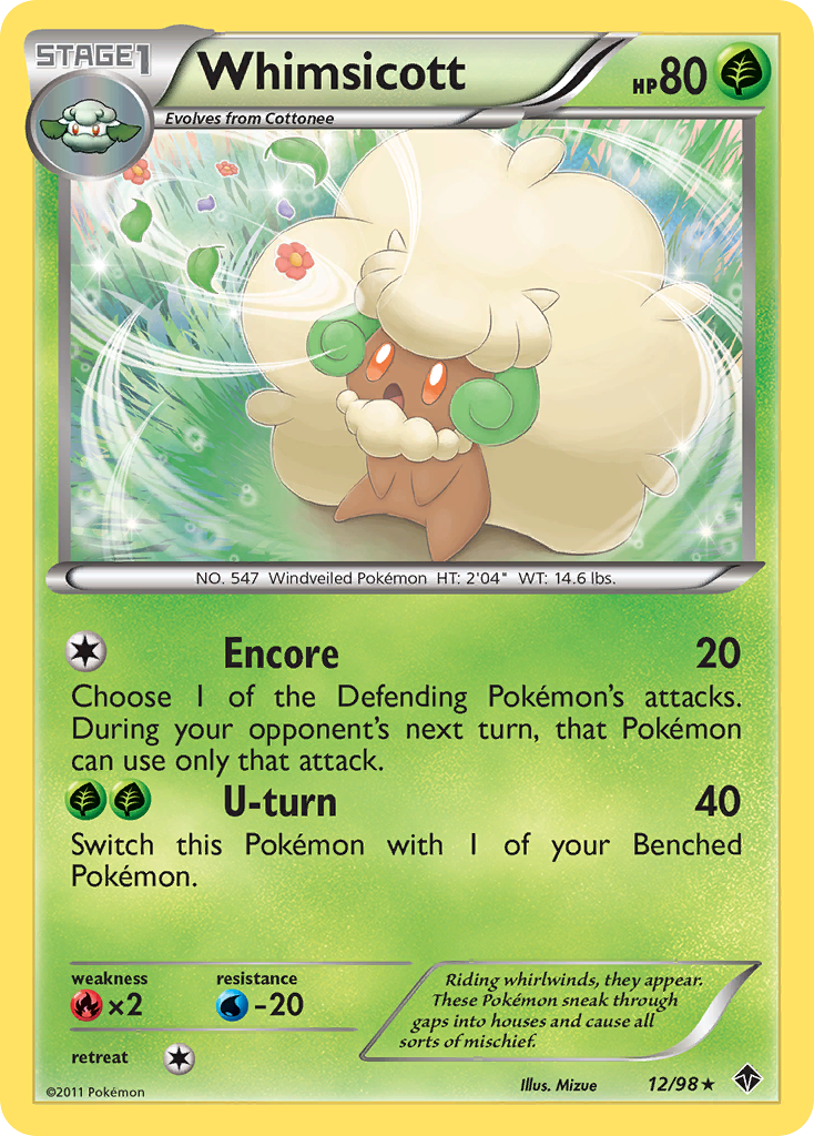 Whimsicott (12/98) [Black & White: Emerging Powers] | Cracking-Singles