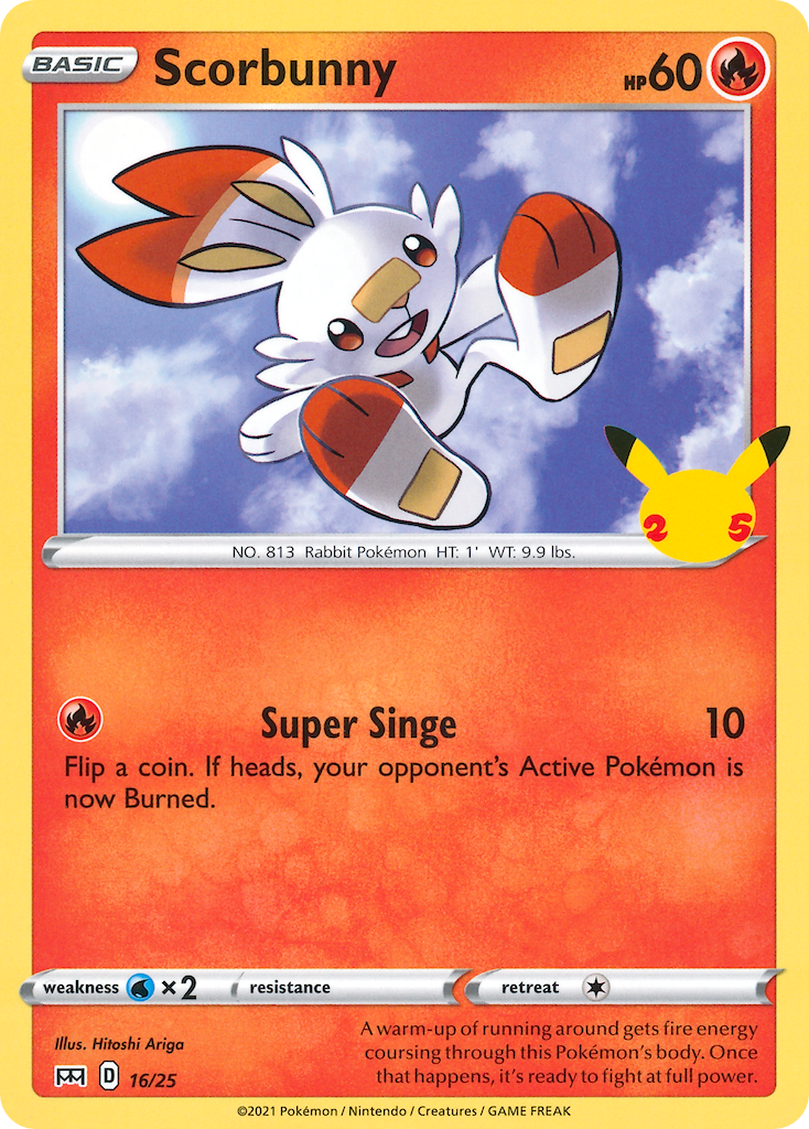 Scorbunny (16/25) [McDonald's 25th Anniversary] | Cracking-Singles