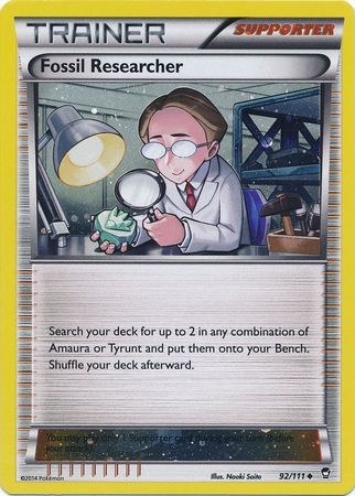 Fossil Researcher (92/111) (Cosmos Holo) [XY: Furious Fists] | Cracking-Singles