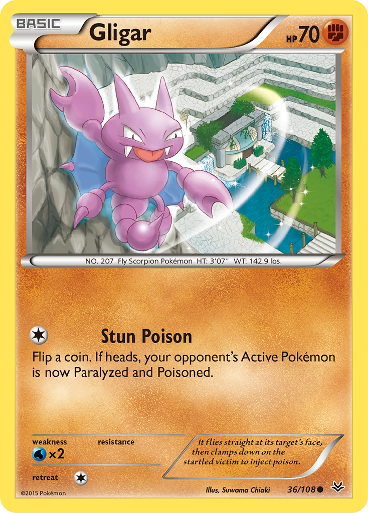 Gligar (36/108) [XY: Roaring Skies] | Cracking-Singles