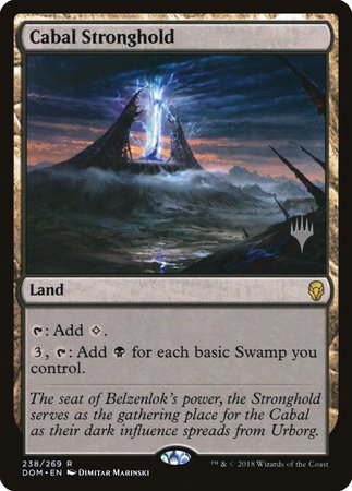 Cabal Stronghold [Dominaria Promos] | Cracking-Singles