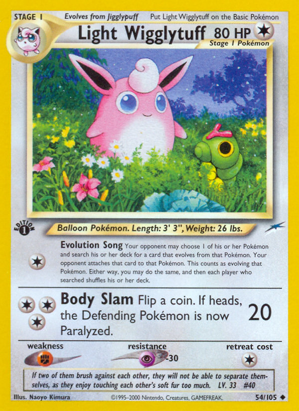 Light Wigglytuff (54/105) [Neo Destiny 1st Edition] | Cracking-Singles