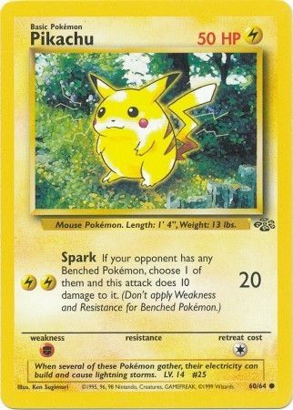 Pikachu (60/64) [Jungle Unlimited] | Cracking-Singles